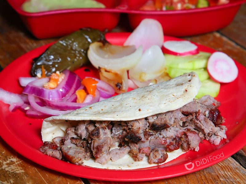 Taco de carne asada